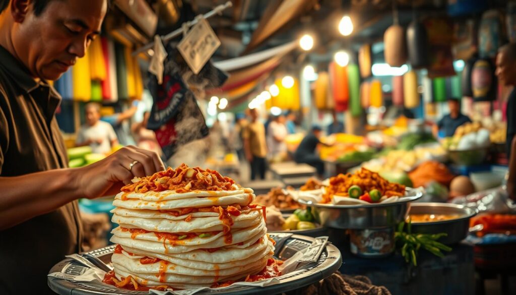 penyajian lontong balap penyajian lontong balap