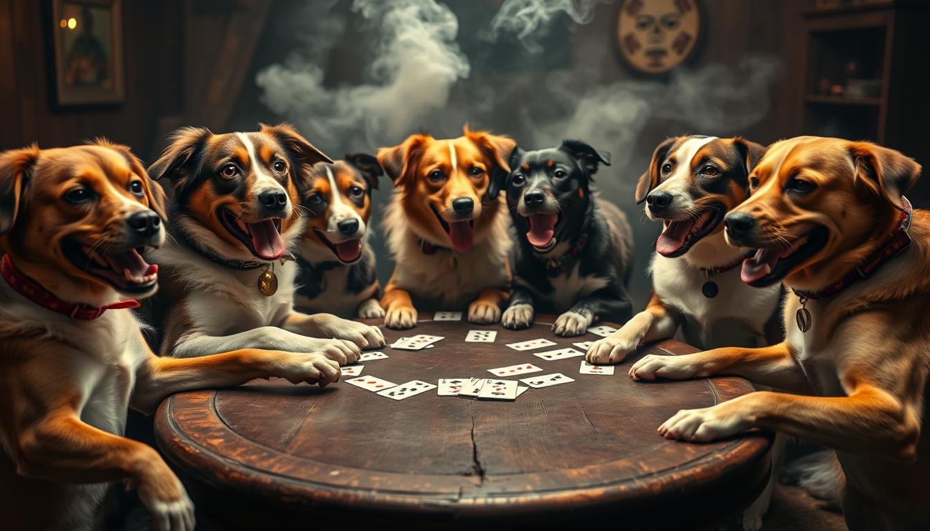Dogs Playing Poker