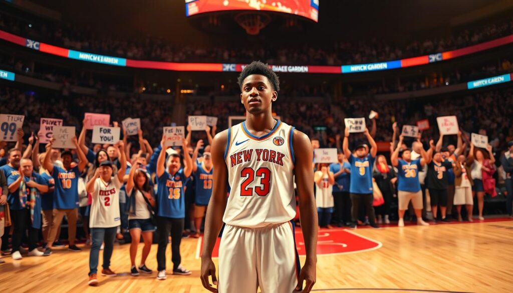 RJ Barrett dengan penggemar RJ Barrett dengan penggemar