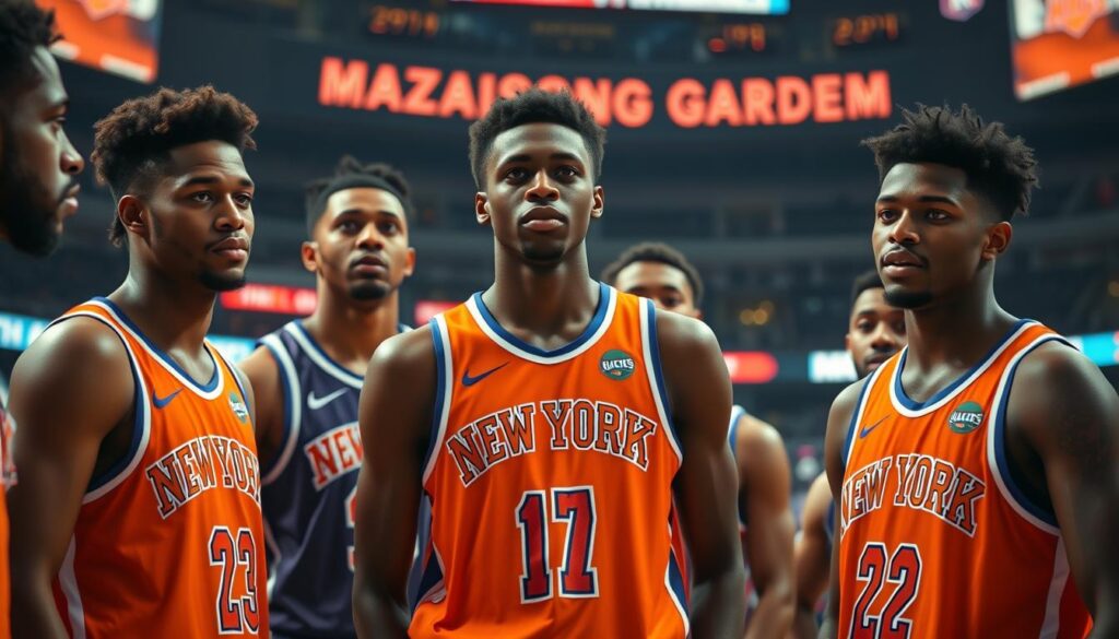 RJ Barrett dengan tim New York Knicks RJ Barrett dengan tim New York Knicks