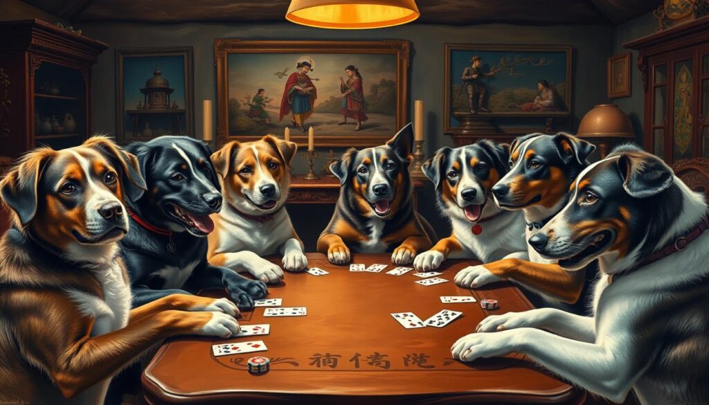 Seni Lukis Anjing Bermain Poker Seni Lukis Anjing Bermain Poker