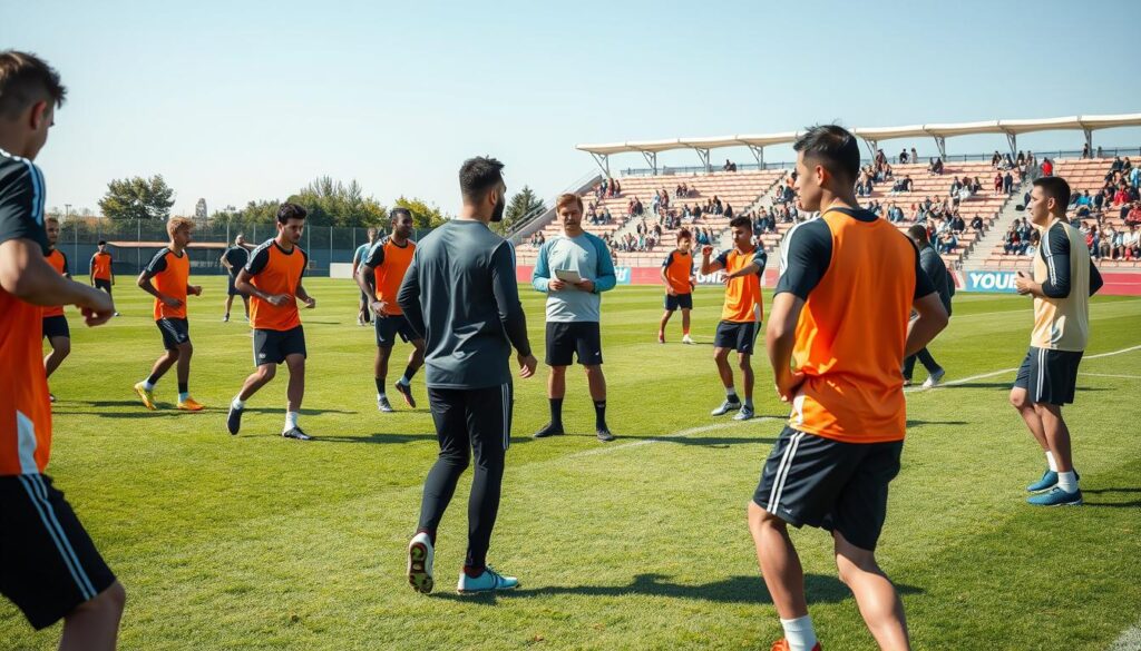 Pemain FC Gorut dalam sesi latihan Pemain FC Gorut dalam sesi latihan